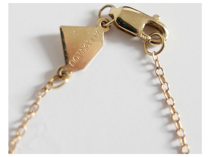 Autre Marque Collana Alison Lou Cuore in smalto e oro 14k Blu D'oro - vista 4
