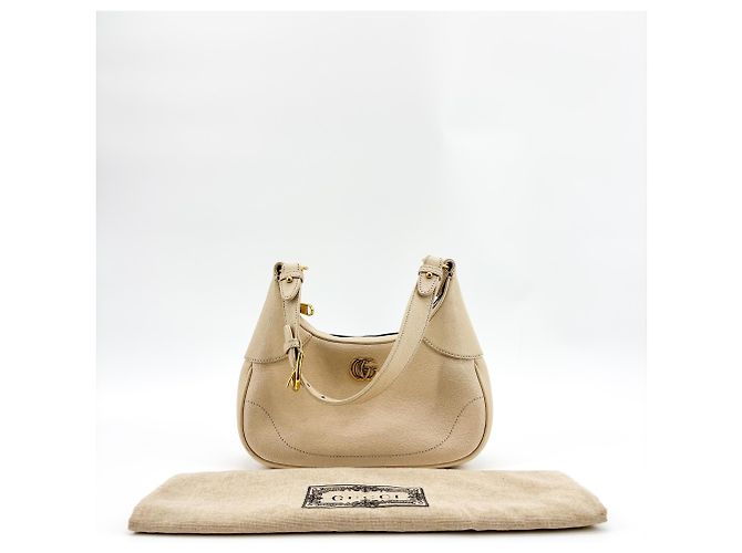 Gucci Aphrodite Leather Small Bege - vista 2