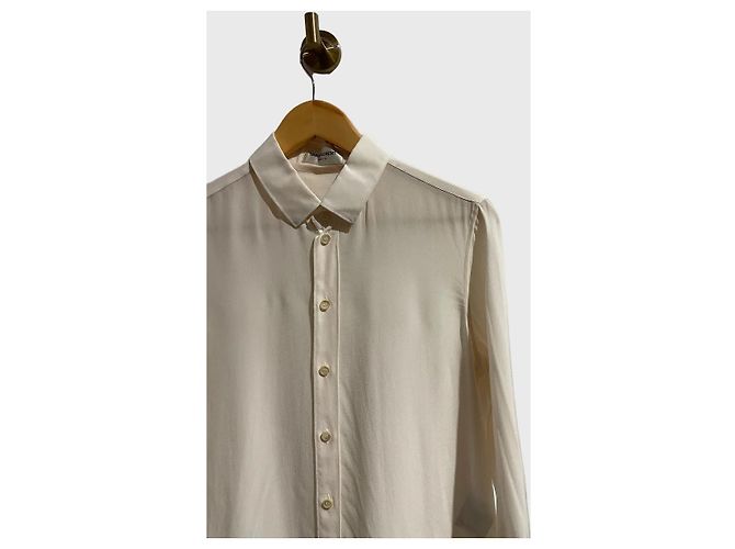 Autre Marque Camisa Saint Laurent écru T.40 Beige - vista 2