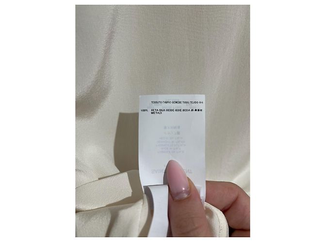 Autre Marque Camisa Saint Laurent écru T.40 Beige - vista 6