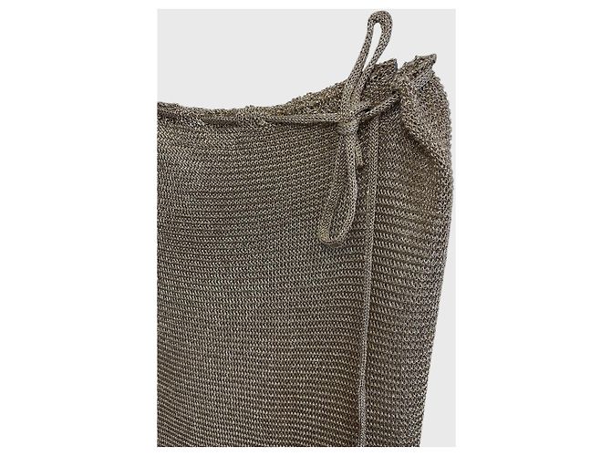 Autre Marque Bananhot Langer Strickrock Beige - Ansicht 3