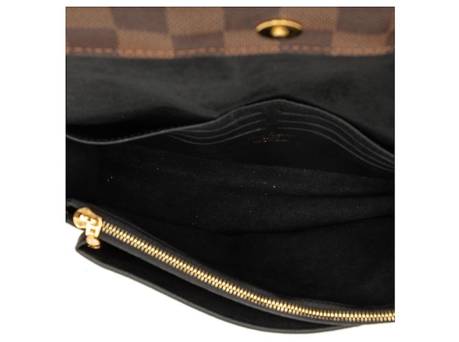 Borsa a tracolla Louis Vuitton Vavin Wallet on Chain in Damier Ebene nero - vista 4