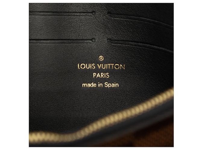 Borsa a tracolla Louis Vuitton Vavin Wallet on Chain in Damier Ebene nero - vista 5