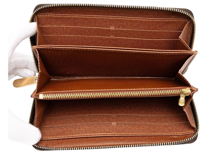 Cartera larga Zippy Monogram Louis Vuitton marrón Castaño - vista 4