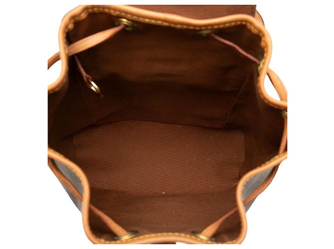 Brown Louis Vuitton Monogram Mini Montsouris Backpack - view 4