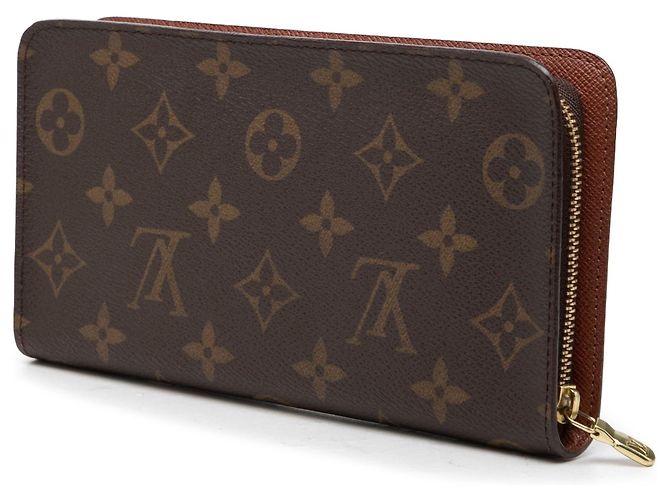 Brown Louis Vuitton Monogram Porte Monnaie Zippy Long Wallet - view 2