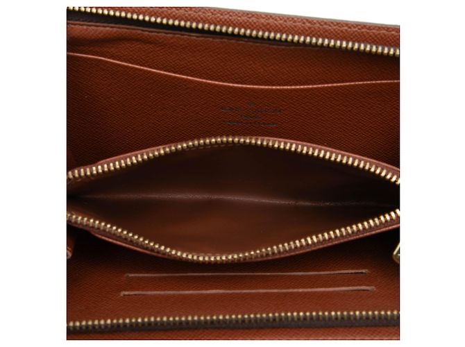 Brown Louis Vuitton Monogram Porte Monnaie Zippy Long Wallet - view 4