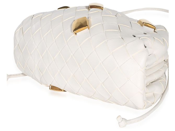 Bottega Veneta Chalk Intrecciato Nappa Studded The Mini Pouch - vista 6