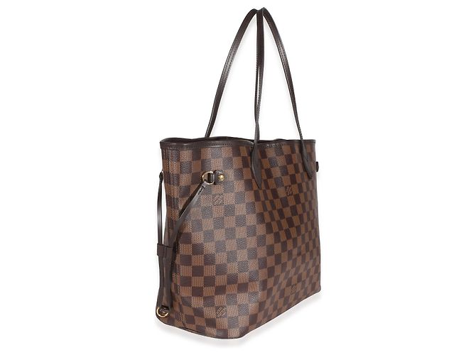 Louis Vuitton Damier Ebene Canvas Neverfull MM Marrom - vista 2