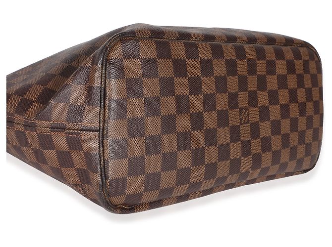 Louis Vuitton Damier Ebene Canvas Neverfull MM Marrom - vista 4