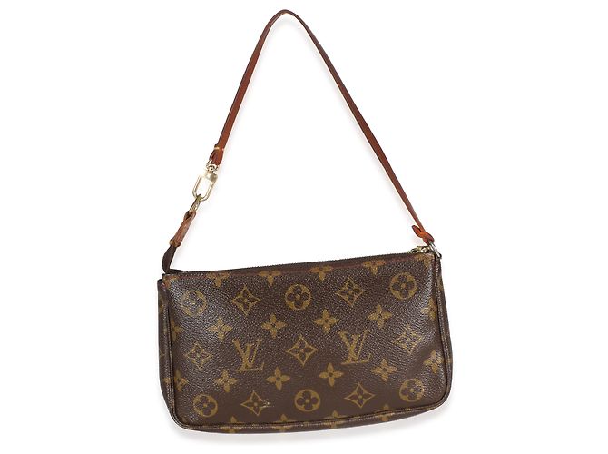 Louis Vuitton Monogram Canvas Cerises Pochette Accessoires Castaño - vista 2