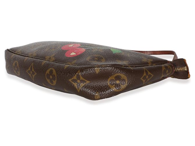 Louis Vuitton Monogram Canvas Cerises Pochette Accessoires Castaño - vista 6