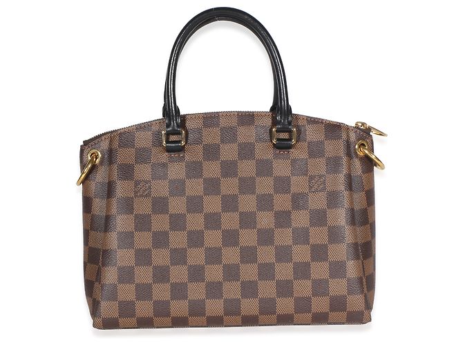Louis Vuitton Odeon Tote PM aus schwarzem Damier Ebene Canvas Braun - Ansicht 2