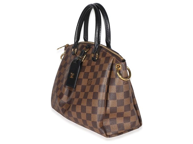 Louis Vuitton Odeon Tote PM aus schwarzem Damier Ebene Canvas Braun - Ansicht 3
