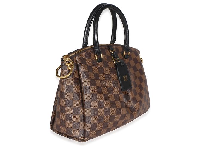 Louis Vuitton Odeon Tote PM aus schwarzem Damier Ebene Canvas Braun - Ansicht 4