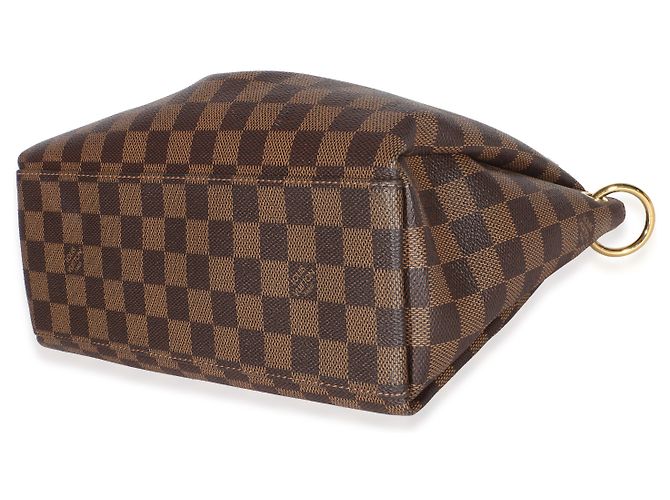 Louis Vuitton Odeon Tote PM aus schwarzem Damier Ebene Canvas Braun - Ansicht 6