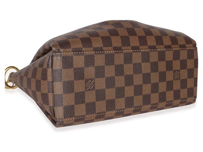 Louis Vuitton Odeon Tote PM aus schwarzem Damier Ebene Canvas Braun - Ansicht 7