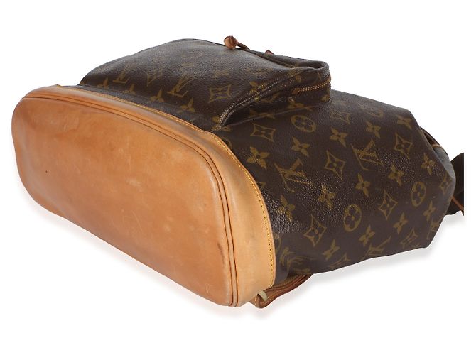 Zaino Louis Vuitton Vintage Monogram Canvas Montsouris GM Marrone - vista 6