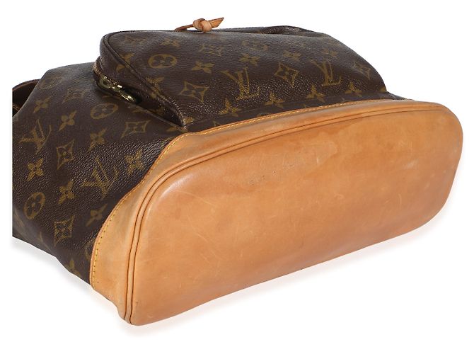 Zaino Louis Vuitton Vintage Monogram Canvas Montsouris GM Marrone - vista 7