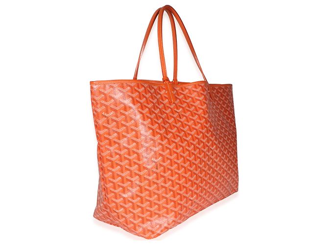Goyard Orange Goyardine Canvas Saint Louis GM Arancione - vista 4