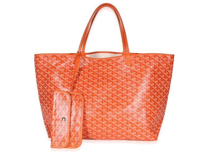 Goyard Orange Goyardine Canvas Saint Louis GM Arancione - vista 8