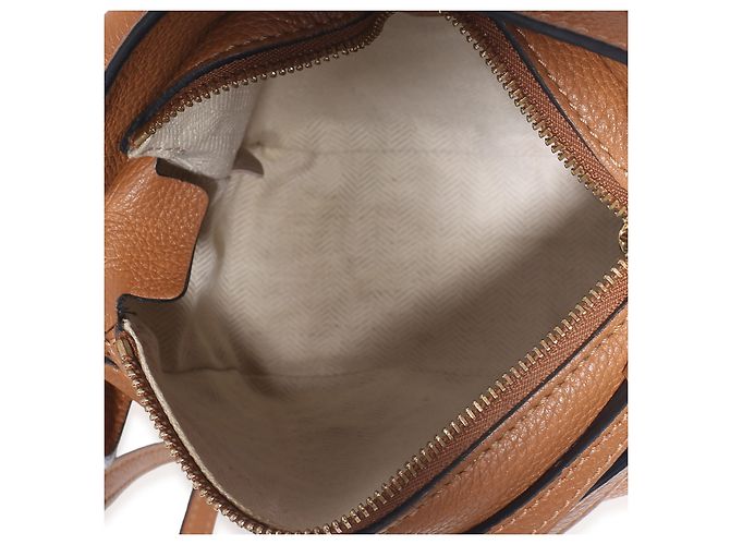 Mini borsa Puzzle Loewe in vitello grana Tan Marrone - vista 5