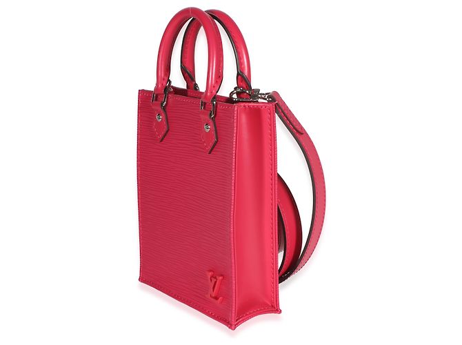 Louis Vuitton Hot Pink Epi Sac Plat XS Rosa - vista 3