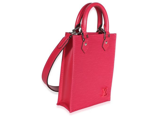 Louis Vuitton Hot Pink Epi Sac Plat XS Rosa - vista 4