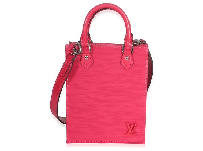 Louis Vuitton Hot Pink Epi Sac Plat XS Rosa - vista 8