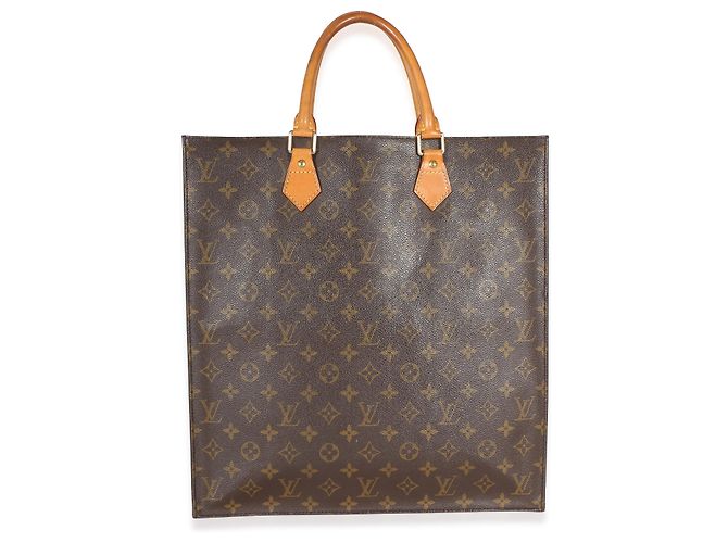 Louis Vuitton Vintage Monogram Canvas Sac Plat Tote Braun - Ansicht 2