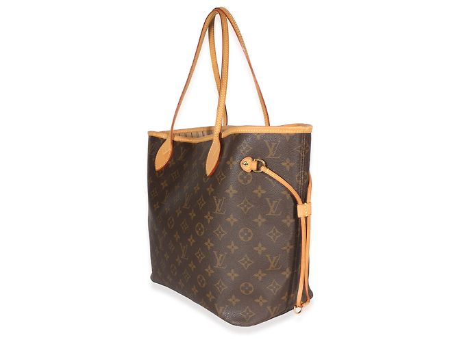 Louis Vuitton Monogram Canvas Neverfull MM Marrone - vista 3