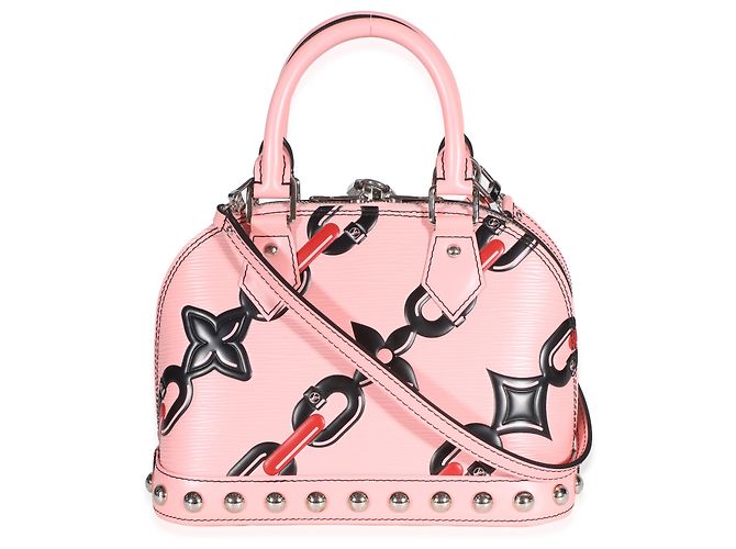 Louis Vuitton Pink Epi Chain Flower Alma BB Rosso - vista 2