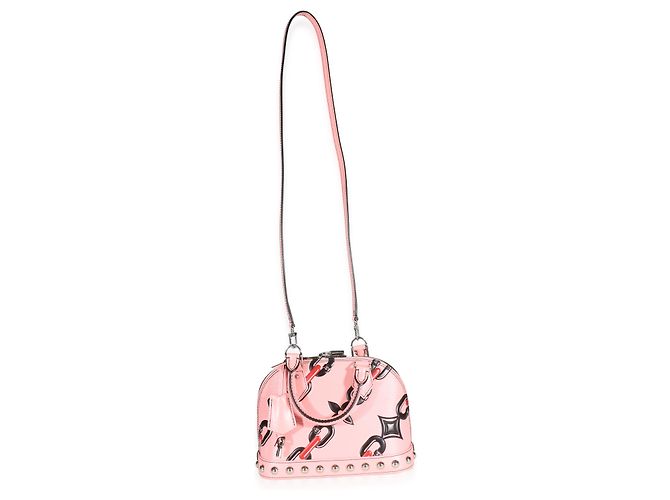 Louis Vuitton Pink Epi Chain Flower Alma BB Rosso - vista 5