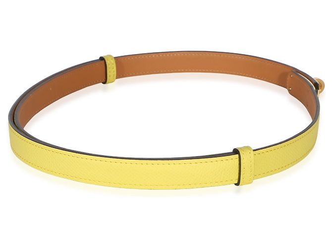 Hermès Jaune Citron Epsom Kelly 18 Belt GHW - vista 2