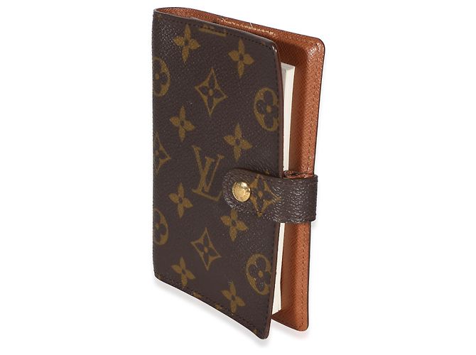 Funda de agenda Small Ring en lona Monogram Louis Vuitton Castaño - vista 3