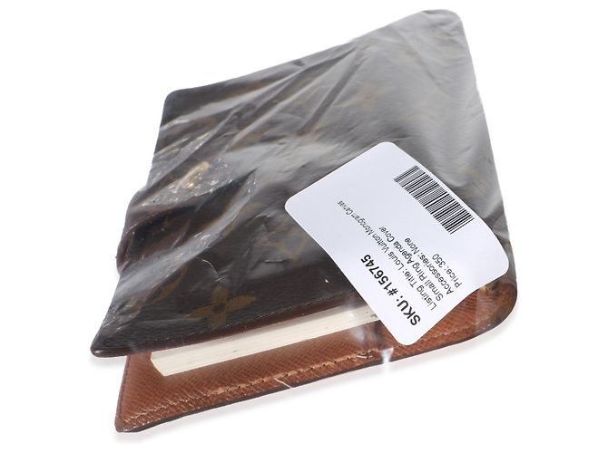 Funda de agenda Small Ring en lona Monogram Louis Vuitton Castaño - vista 5