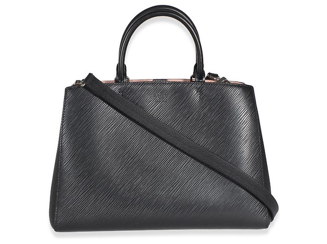 Borsa Louis Vuitton Black Epi Marelle Tote MM Nero - vista 2