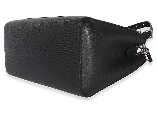 Borsa Louis Vuitton Black Epi Marelle Tote MM Nero - vista 6
