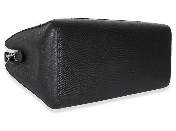 Borsa Louis Vuitton Black Epi Marelle Tote MM Nero - vista 7