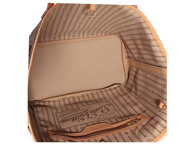Louis Vuitton Monogram Canvas Neverfull MM Braun - Ansicht 5