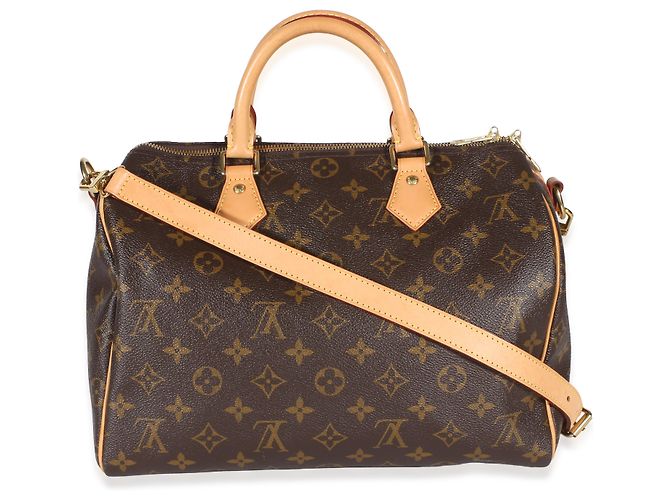 Louis Vuitton Monogram Canvas Speedy Bandouliere 30 Marrone - vista 2