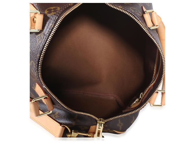Louis Vuitton Monogram Canvas Speedy Bandouliere 30 Marrone - vista 5