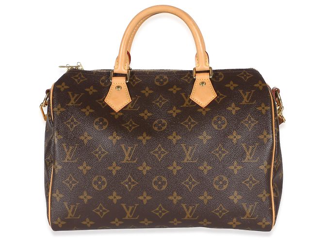 Louis Vuitton Monogram Canvas Speedy Bandouliere 30 Marrone - vista 8