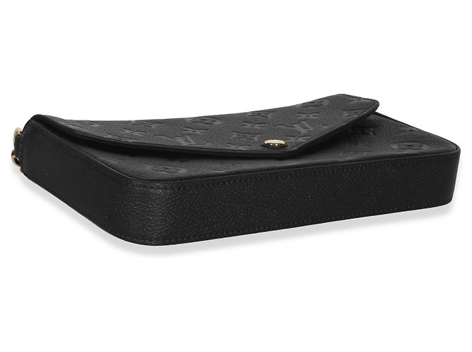 Louis Vuitton Black Monogram Empreinte Felicie Pochette Noir - vue 5