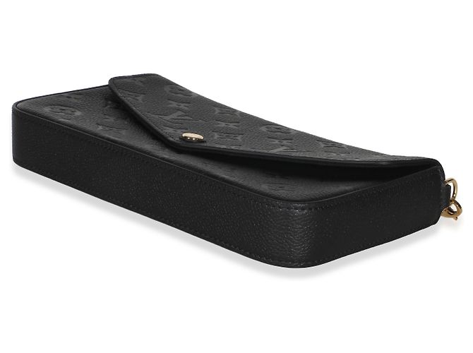 Louis Vuitton Black Monogram Empreinte Felicie Pochette Noir - vue 7