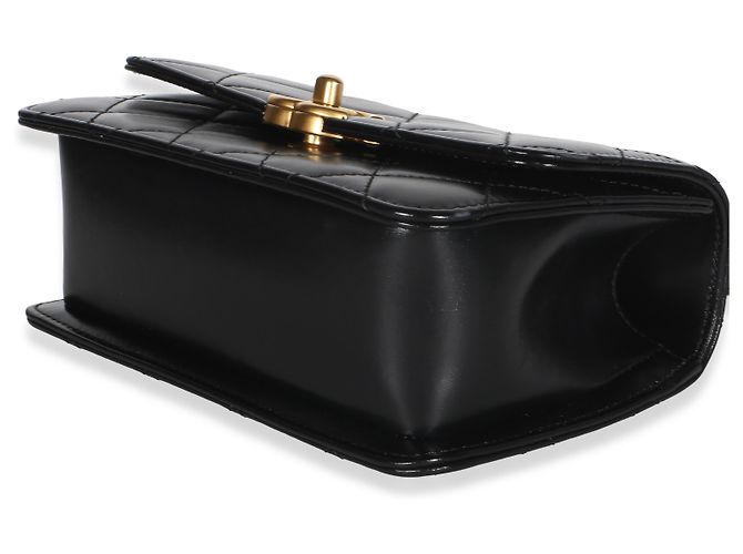 Gabrielle Borsa a patta Mini Perfect Fit in vitello trapuntato nero Chanel - vista 6