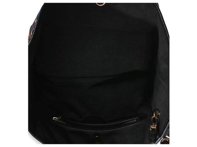 Louis Vuitton Black Multicolor Monogram Canvas Game On Neverfull MM Schwarz Mehrfarben - Ansicht 5