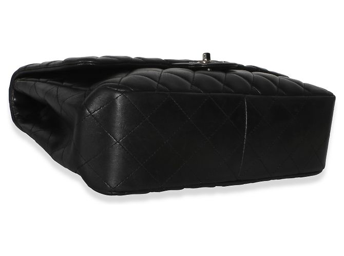 Gabrielle Borsa Chanel Jumbo Single Flap in pelle di agnello matelassé nera Nero - vista 7