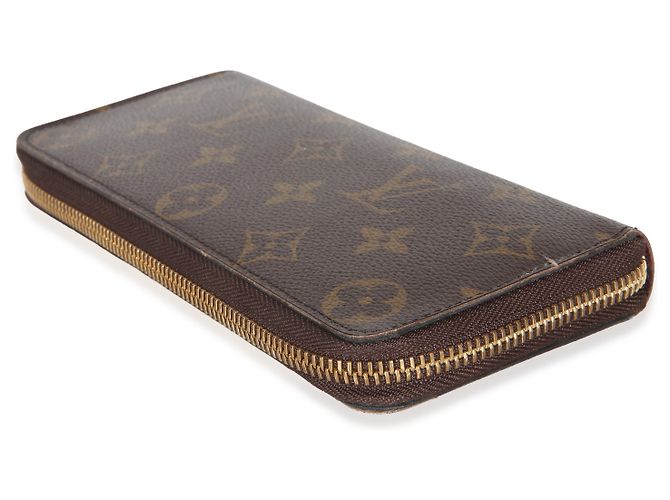 Cartera Louis Vuitton Clemence de lona Monogram Fuchsia Castaño - vista 5