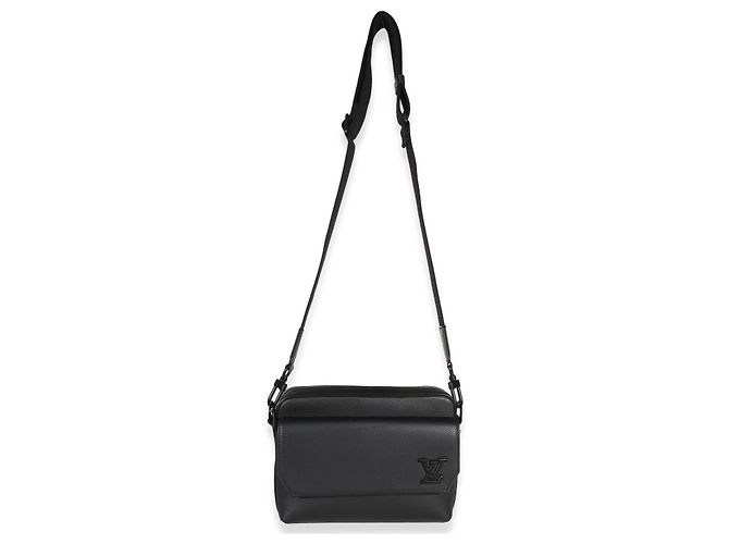 Louis Vuitton Aerogram Fastline Messenger em couro de bezerro preto - vista 5